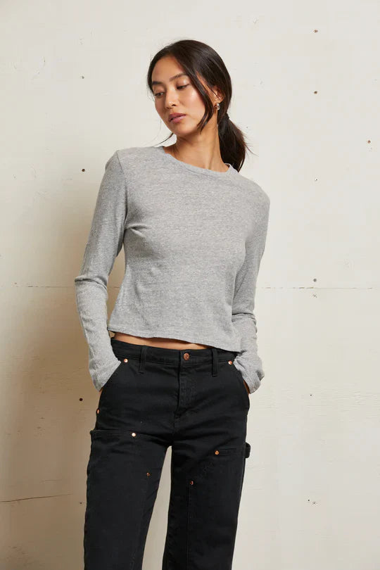 Jamie Long Sleeve in Heather Grey