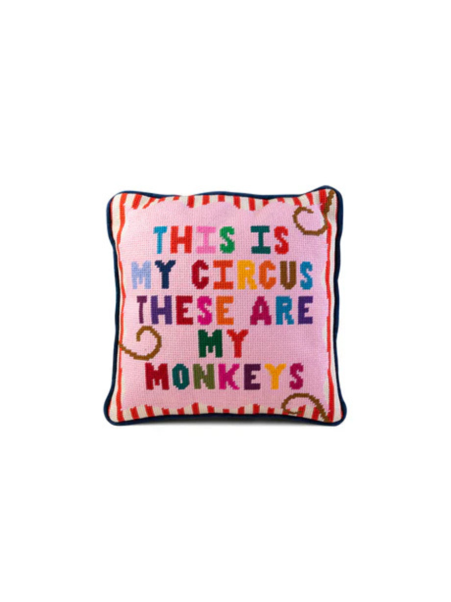 My Circus Needlepoint Pillow