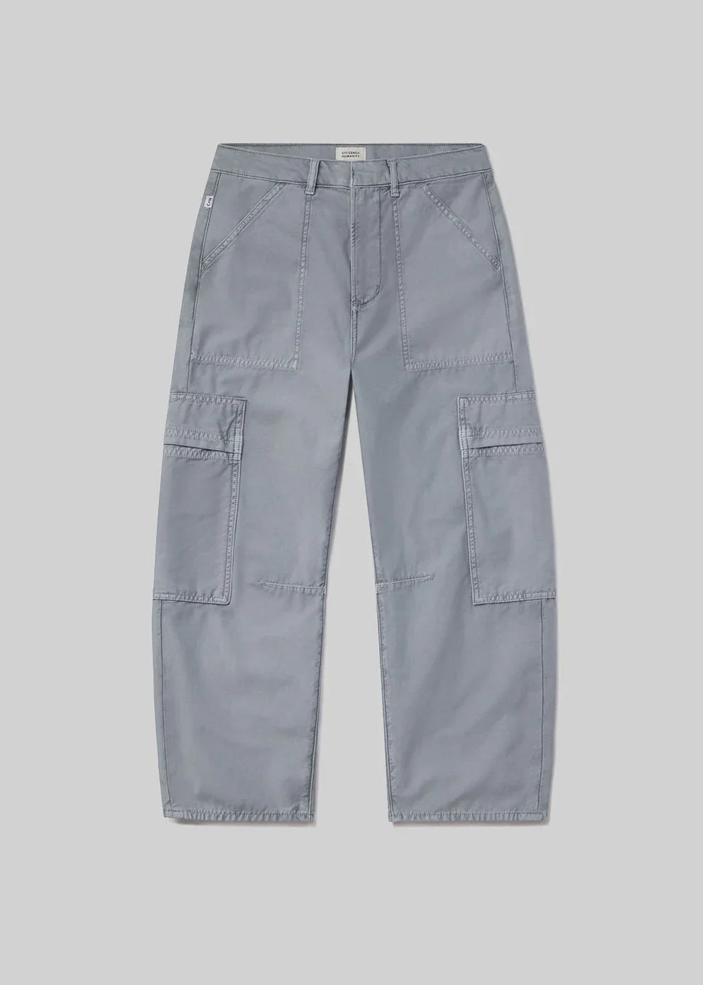 Marcelle Low Slung Cargo Sateen in Hematite