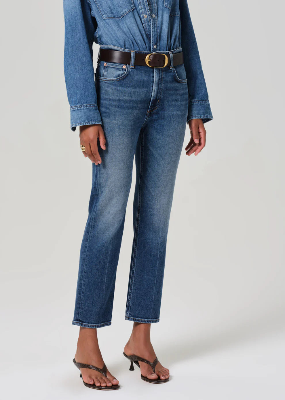 Zurie Ankle Jeans in Abalone