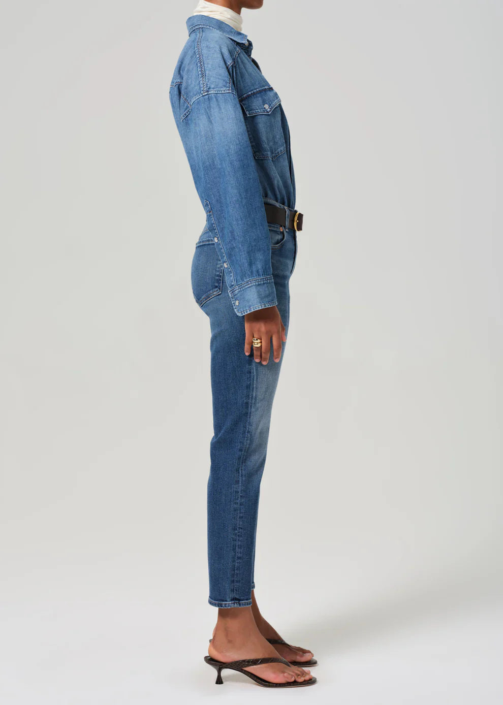 Zurie Ankle Jeans in Abalone