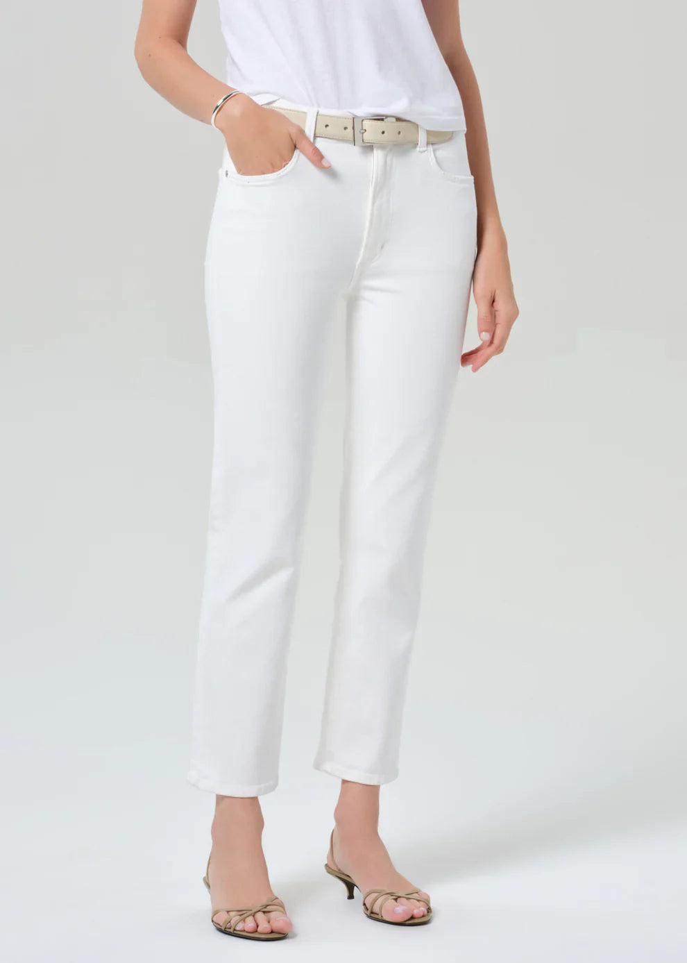Caia Straight in Soft White