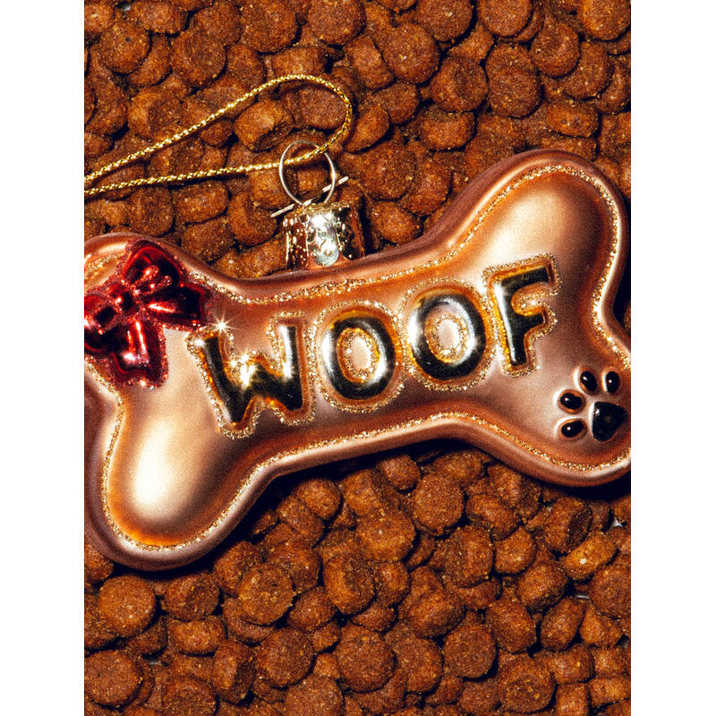 Glass Dog Bone Ornament