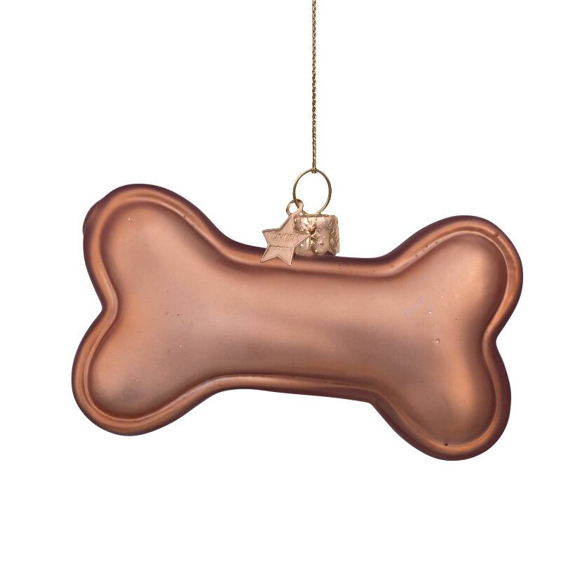 Glass Dog Bone Ornament