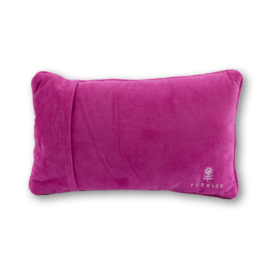 Single Dog Needlepoint Pillow