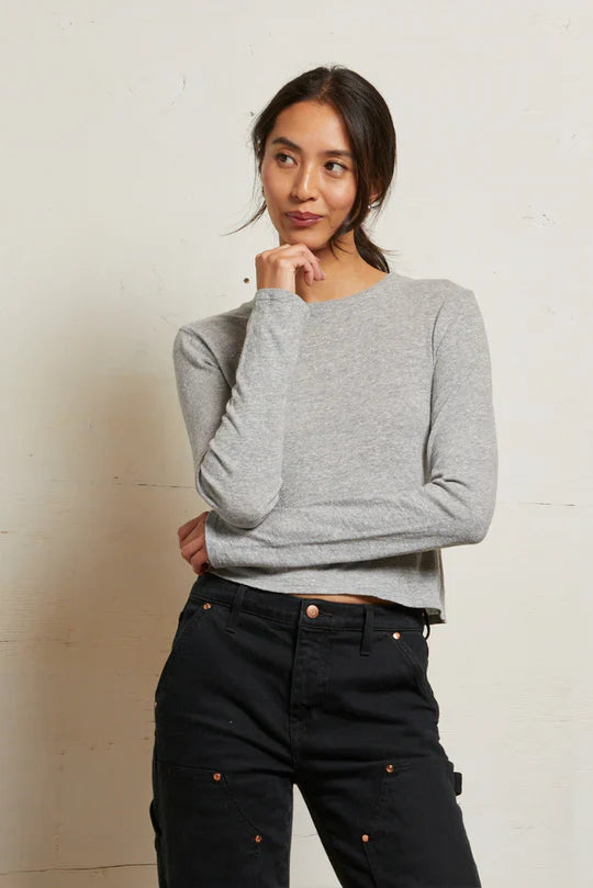 Jamie Long Sleeve in Heather Grey