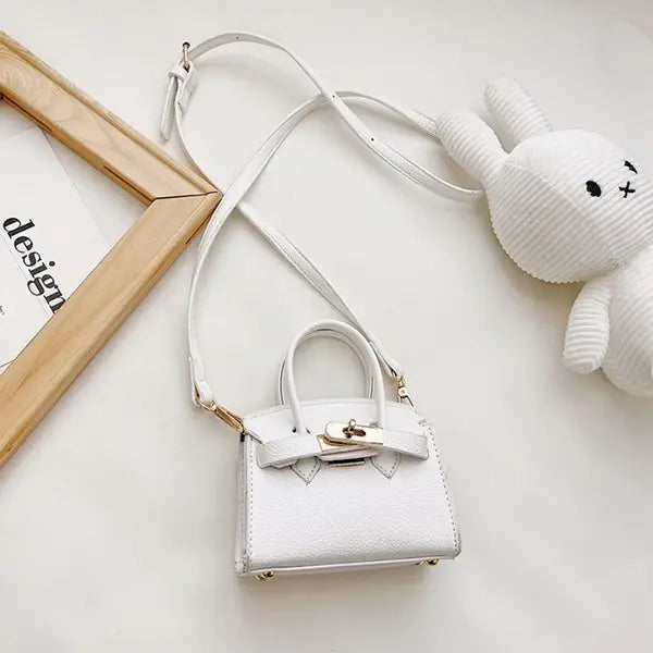 Mini Handbag Coin Purse in White