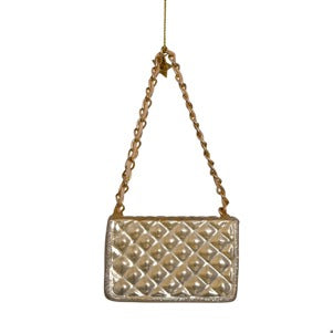 Glass Champagne Opal Fashion Bag Ornament