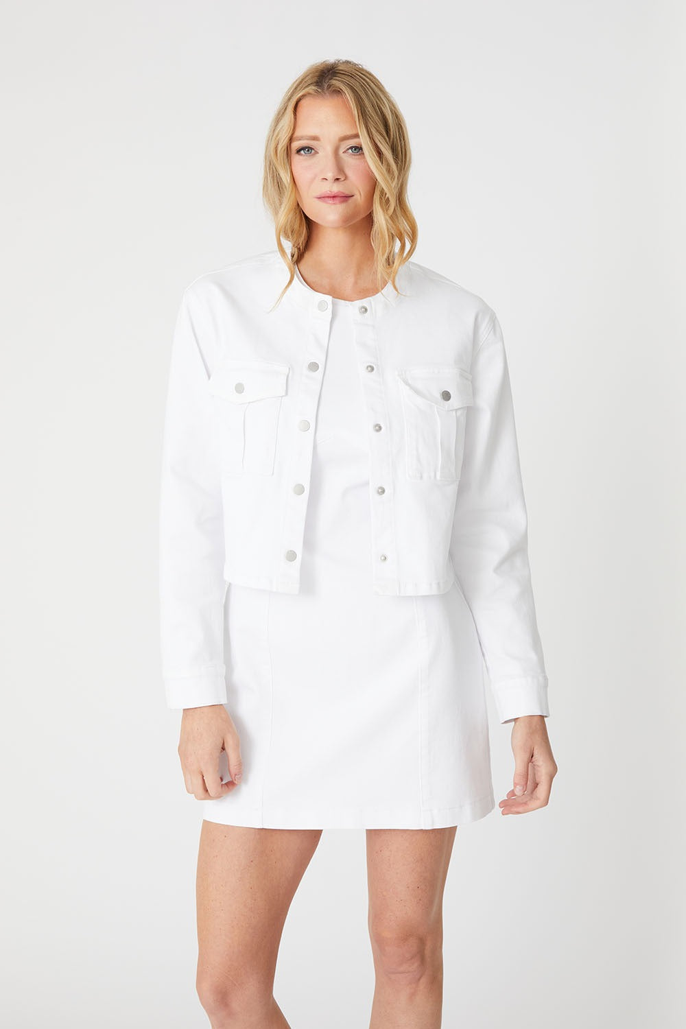 Remi Crop Shirt in Stillwater