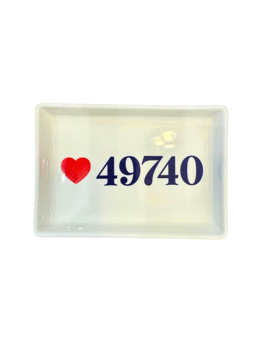 Ceramic Tray - Harbor Springs Zip Code