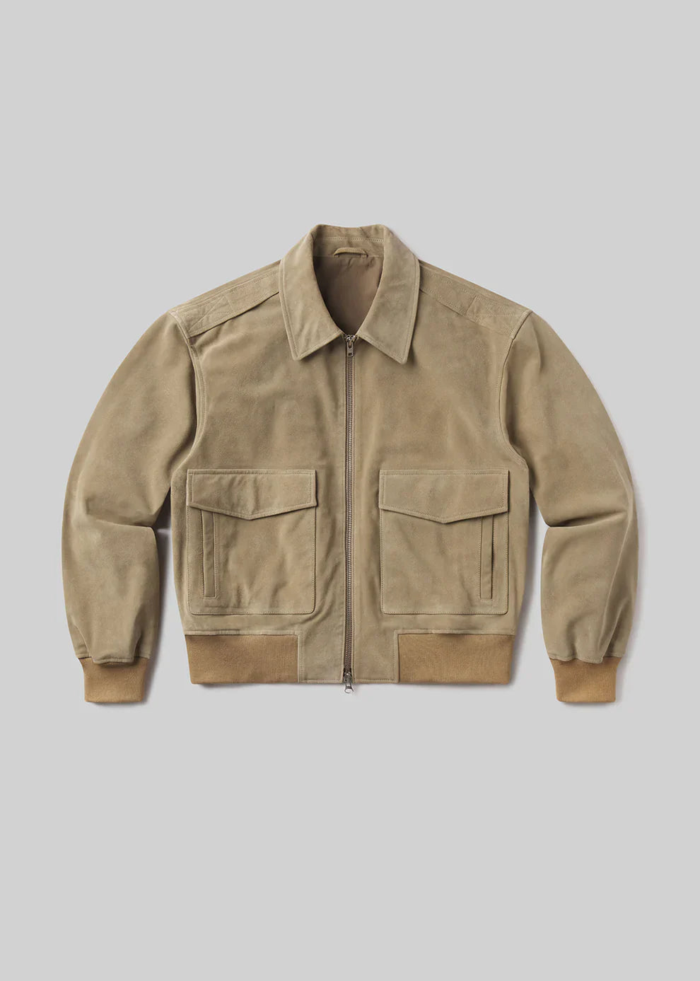 Vivienne Suede Jacket in Deep Olive