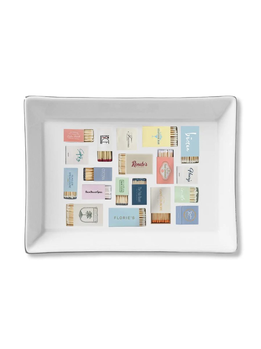 Ceramic Tray - Palm Beach Matches