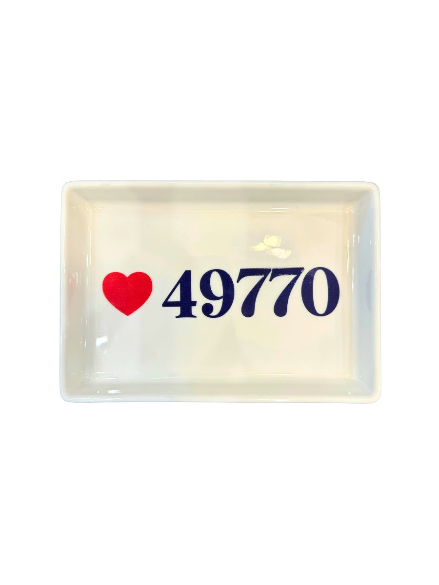 Ceramic Tray -  Petoskey Zip Code