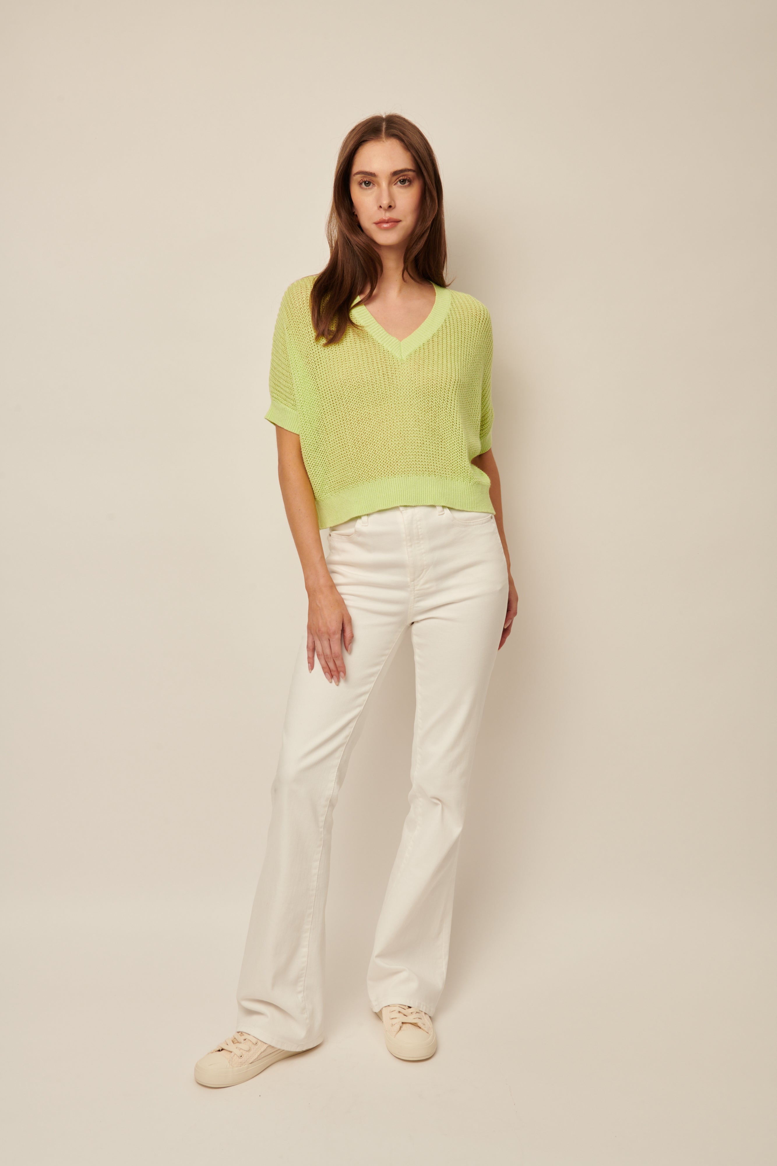 Piper Shirt in Limeade