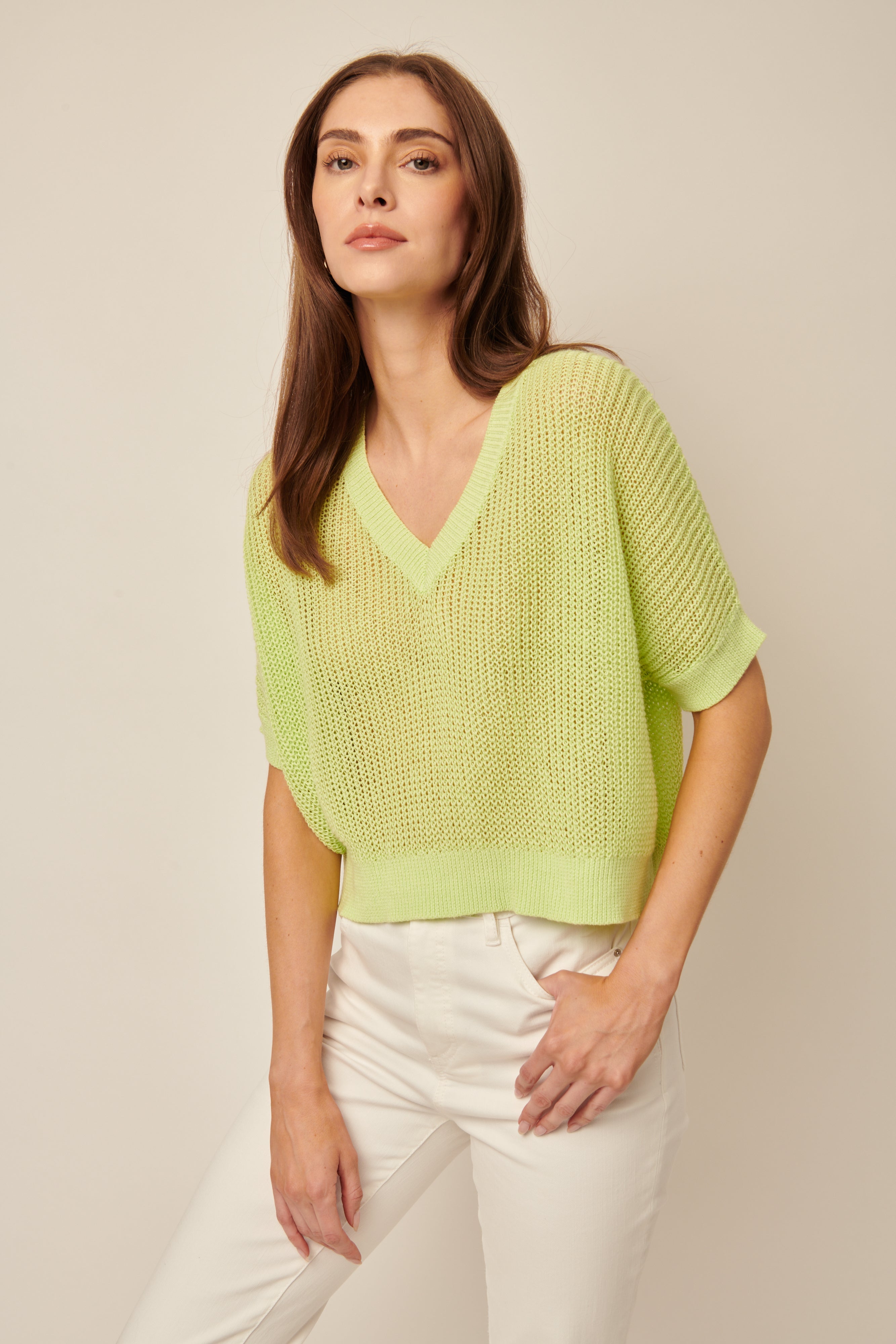 Piper Shirt in Limeade