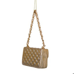 Glass Champagne Opal Fashion Bag Ornament