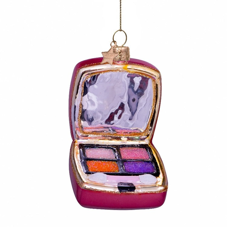 Glass Orange Pink Eyeshadow Palette Ornament
