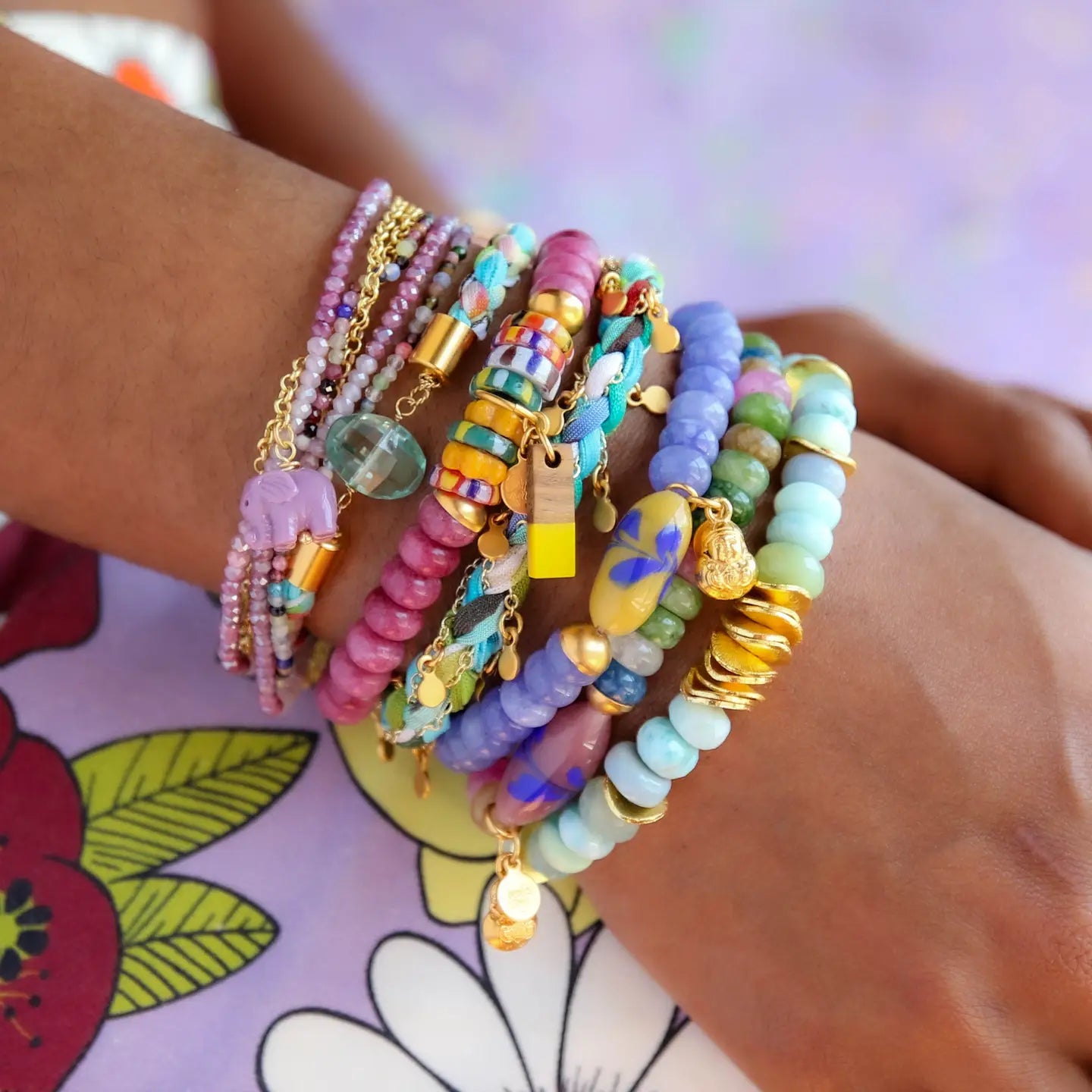 Julep Stretch Bracelet in Yellow Mango