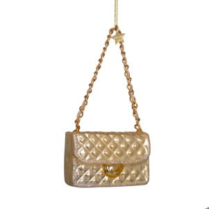 Glass Champagne Opal Fashion Bag Ornament