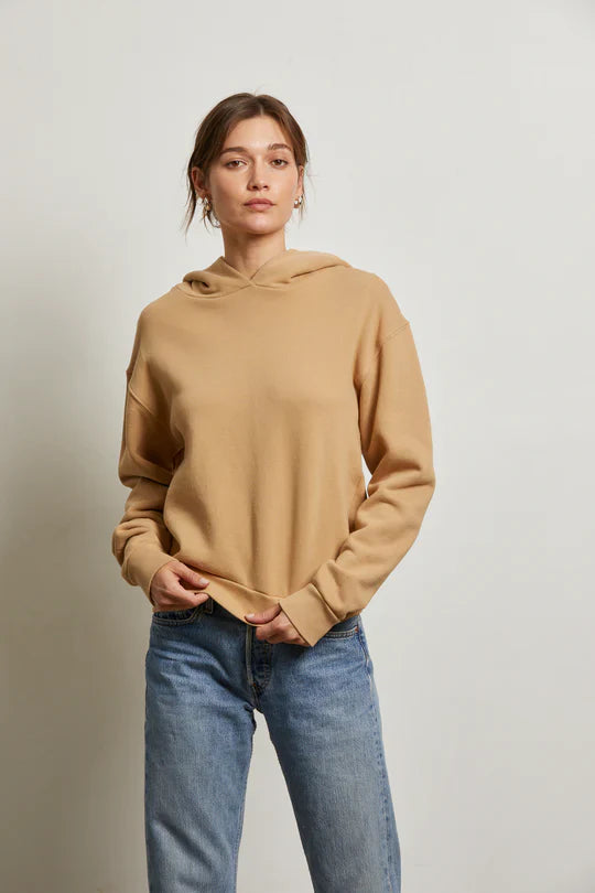 Heart Hoodie in Suede