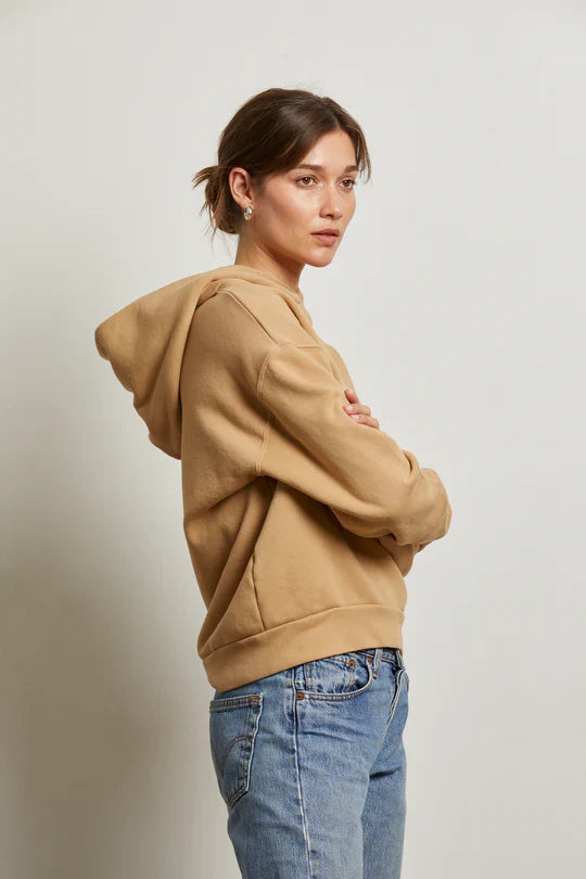 Heart Hoodie in Suede