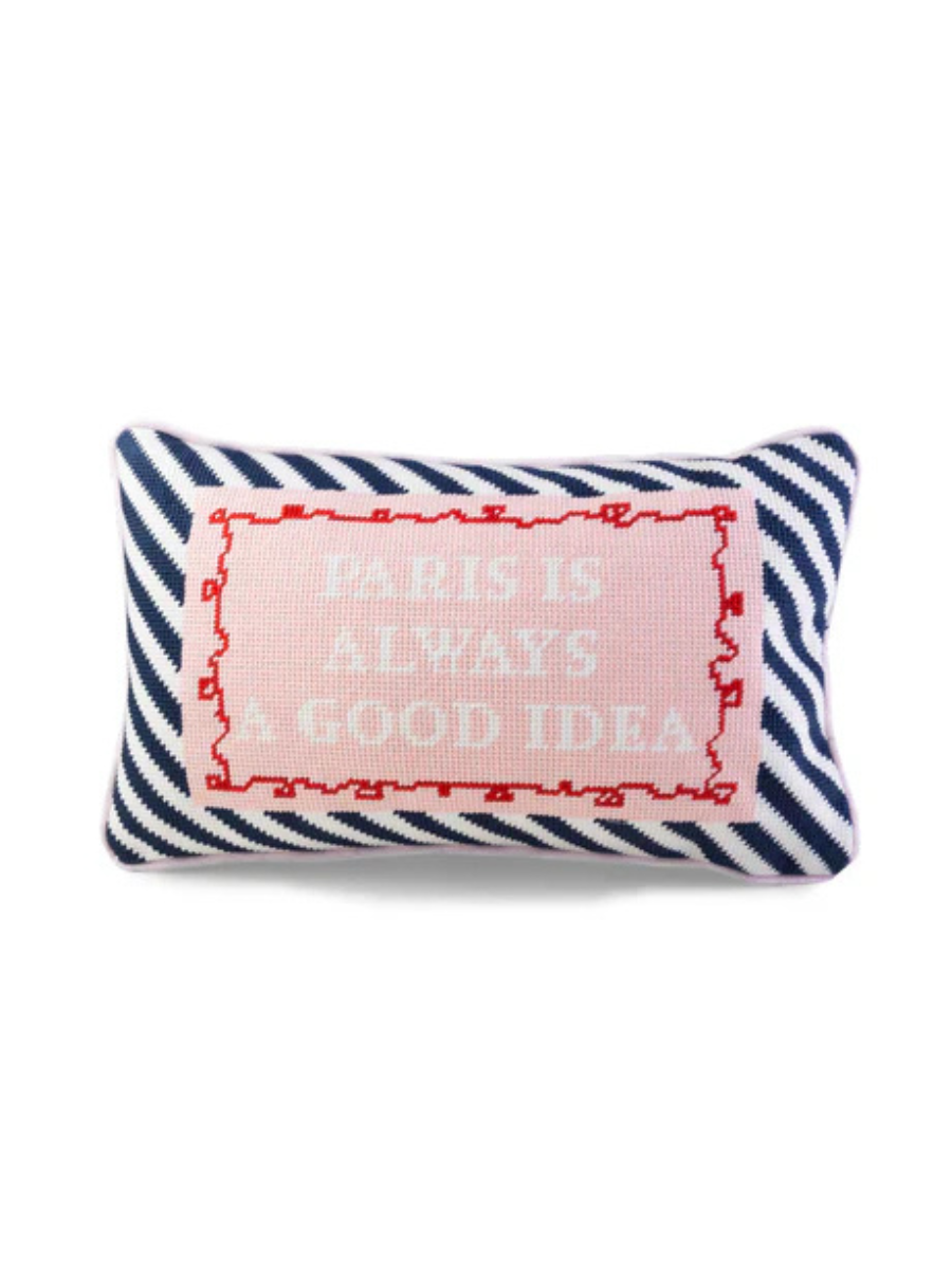 Paris Needlepoint Pillow