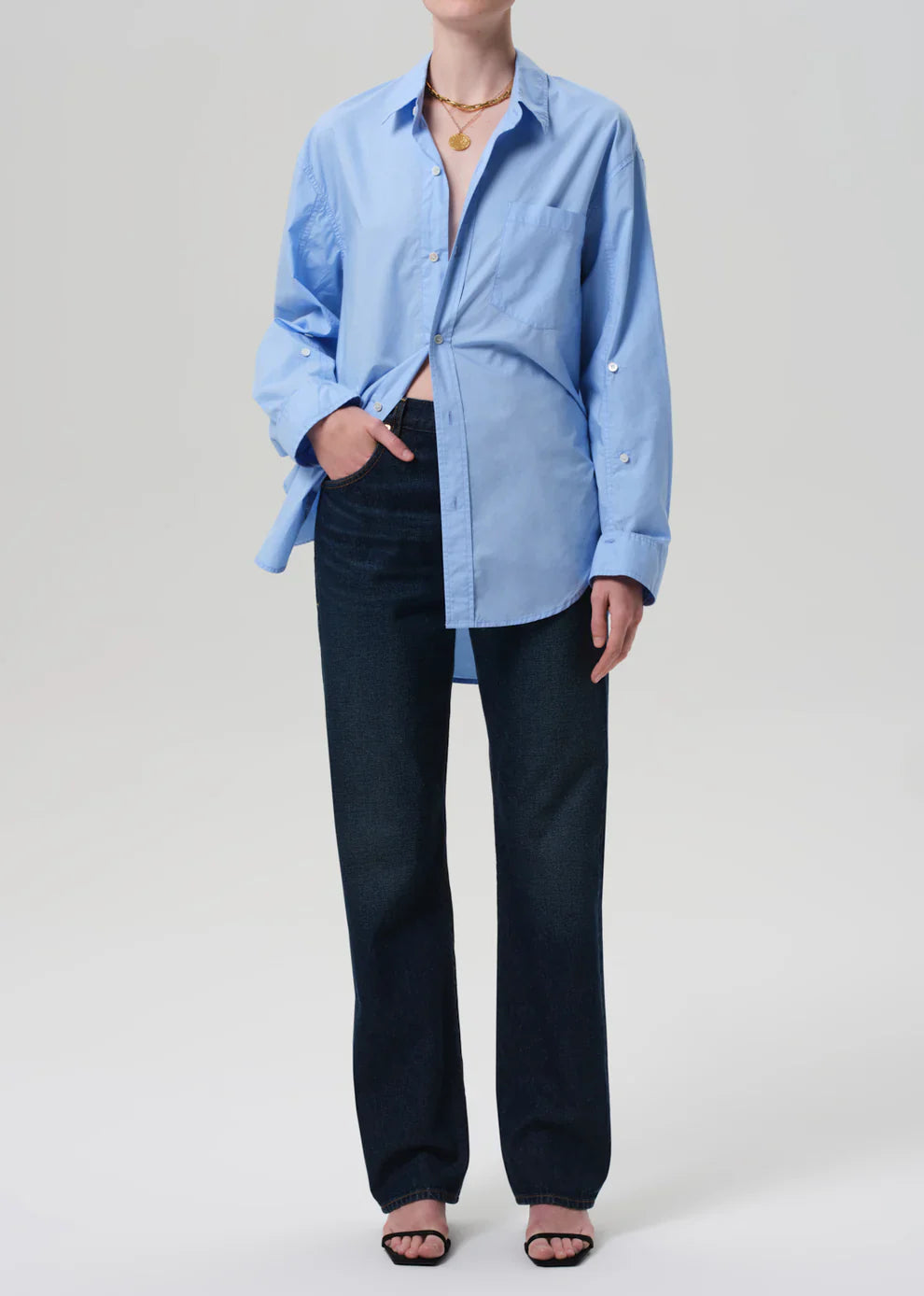 Kayla Shirt in Banker Blue
