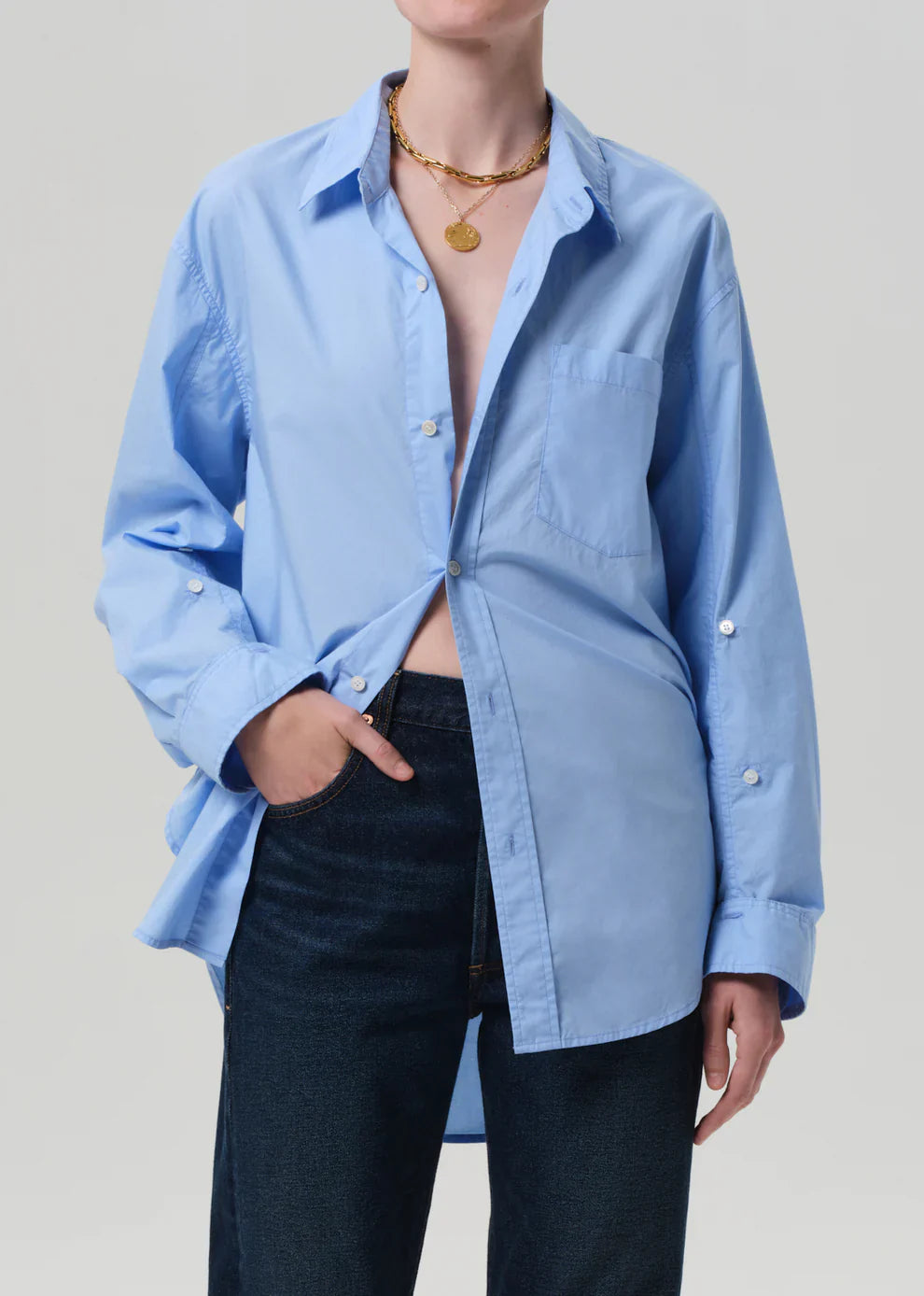 Kayla Shirt in Banker Blue