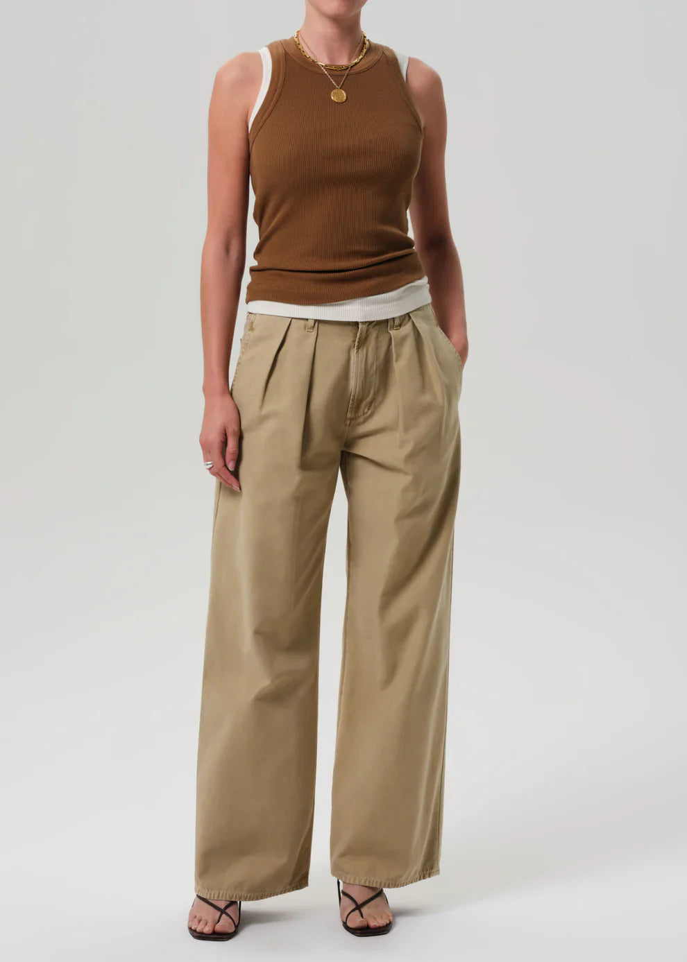 Isabel Rib Tank in Manuka