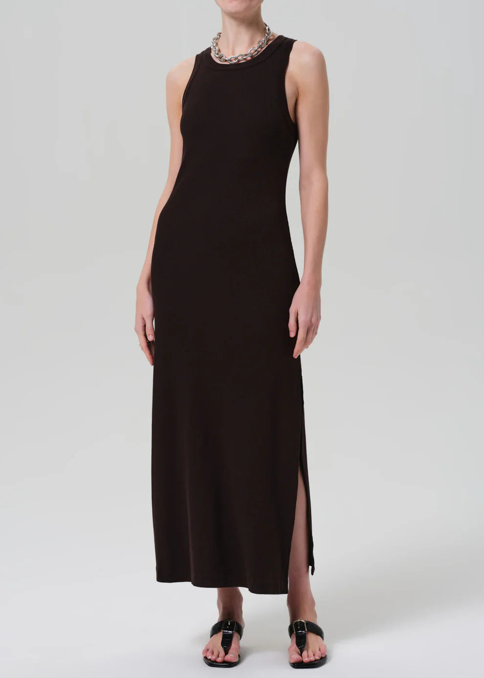 Isabel Tank Dress in Chocolate