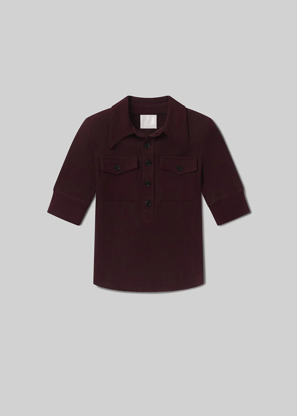 Amina Polo Shirt in Mahogany