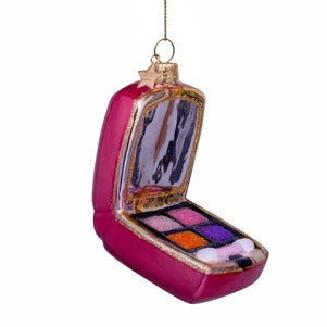 Glass Orange Pink Eyeshadow Palette Ornament