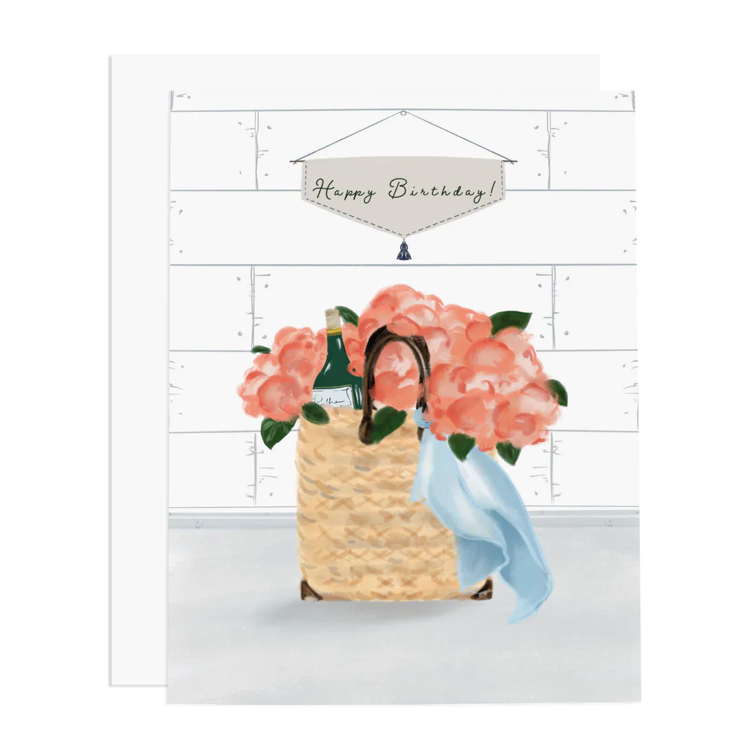 HBD Peonies Greeting Card