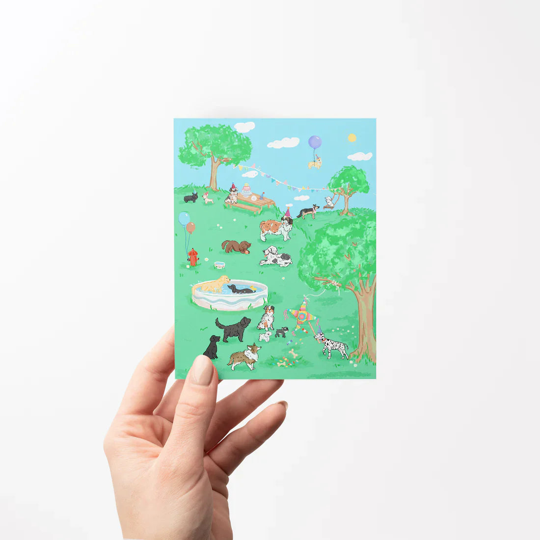 Dog Party Greeting Card