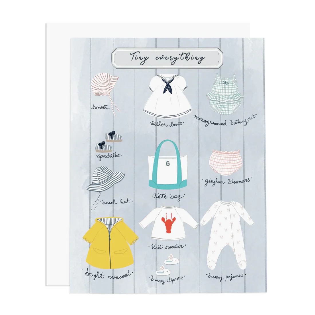 Tiny Everything Girl Greeting Card