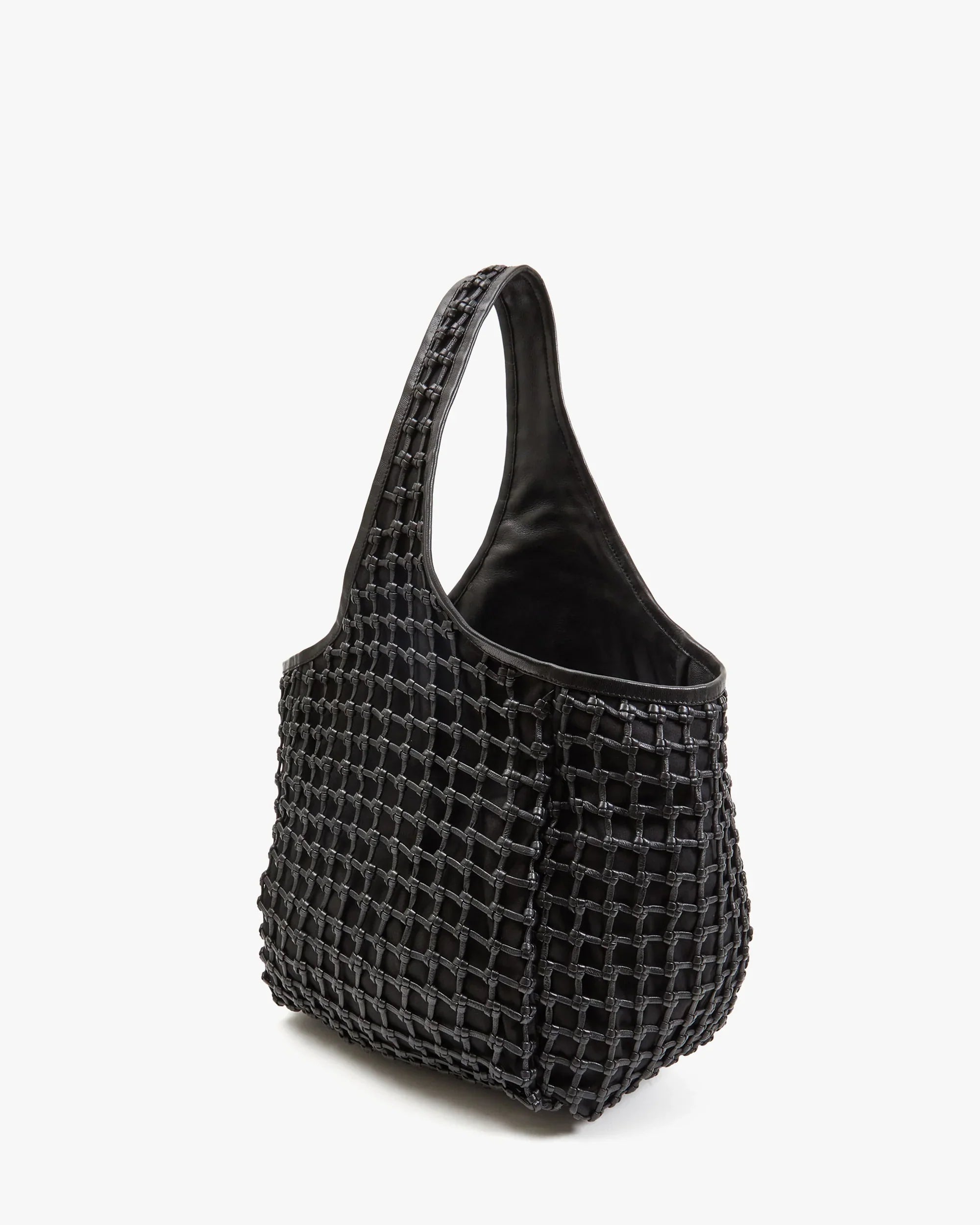 Bando in Black Knot Woven Leather