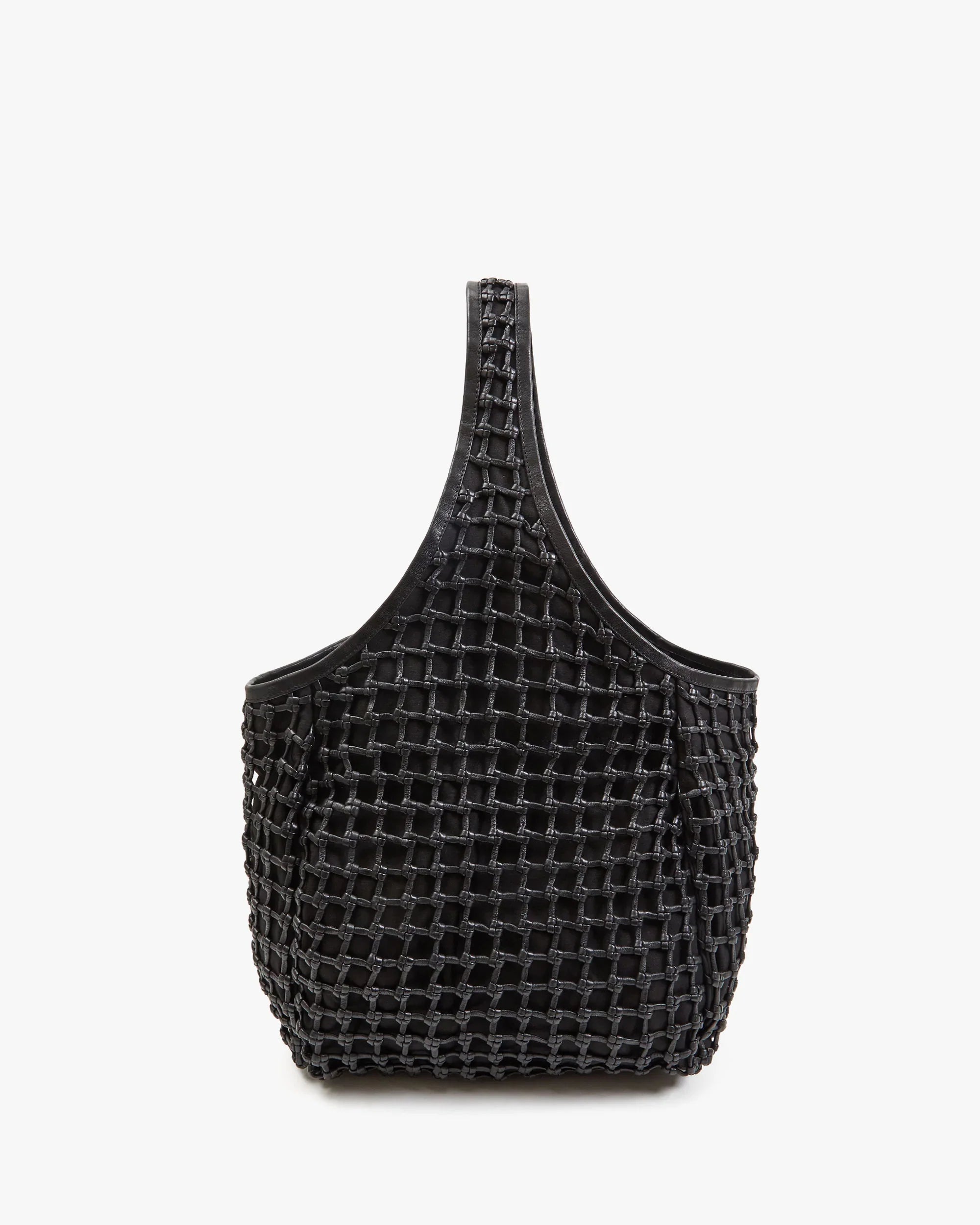Bando in Black Knot Woven Leather