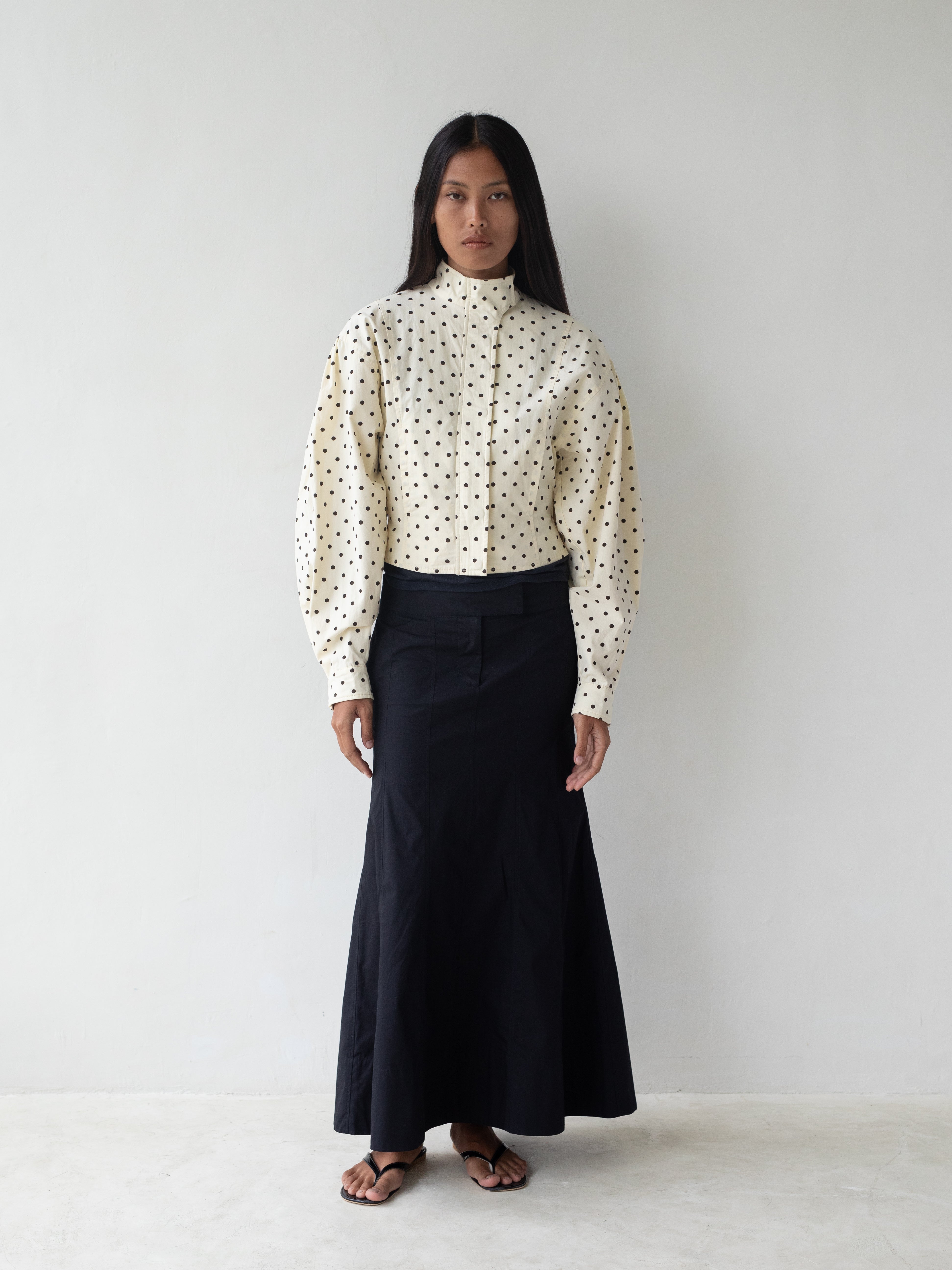 Globo Jacket – White Polka