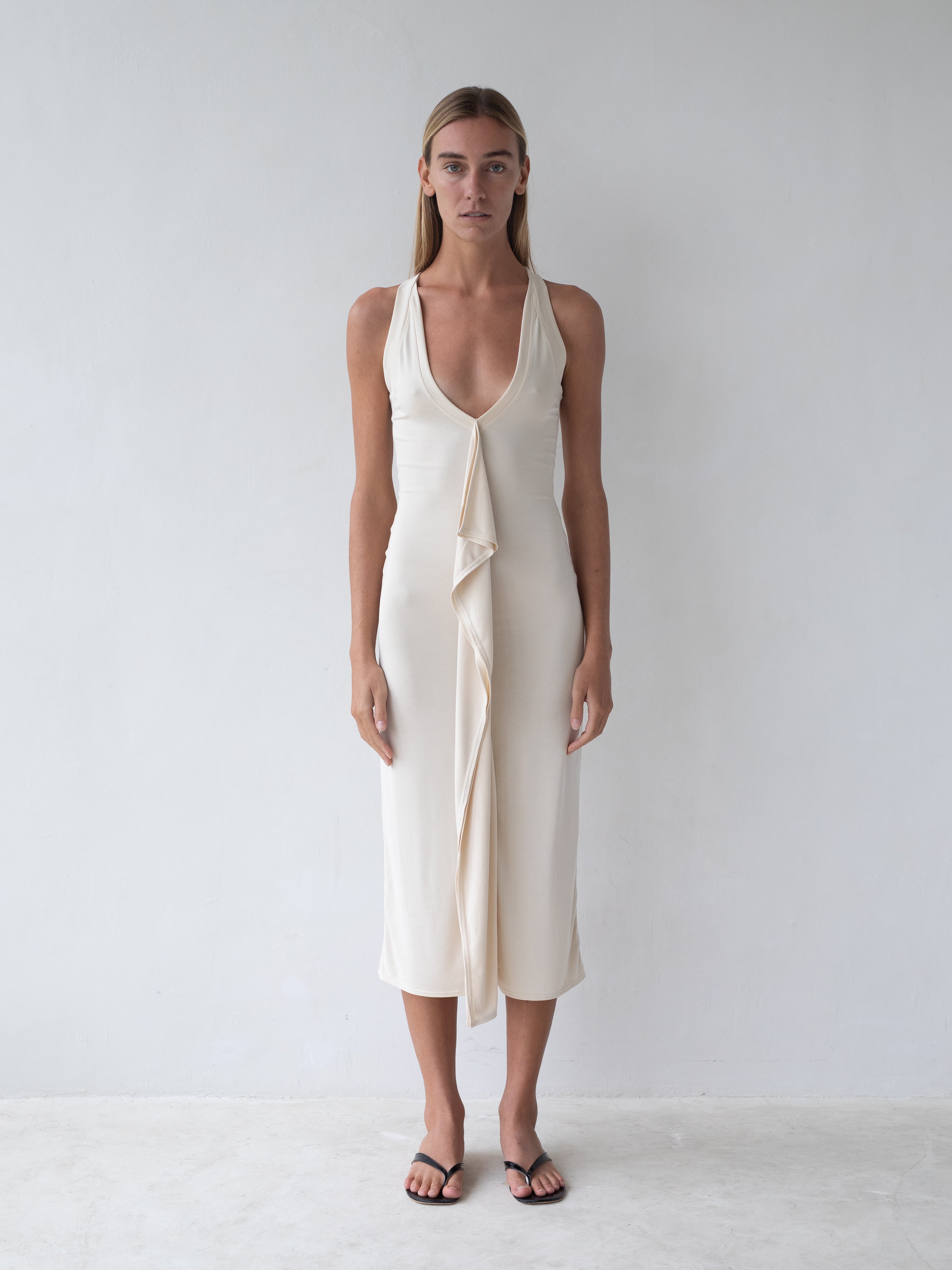 Cascade Dress - Cream
