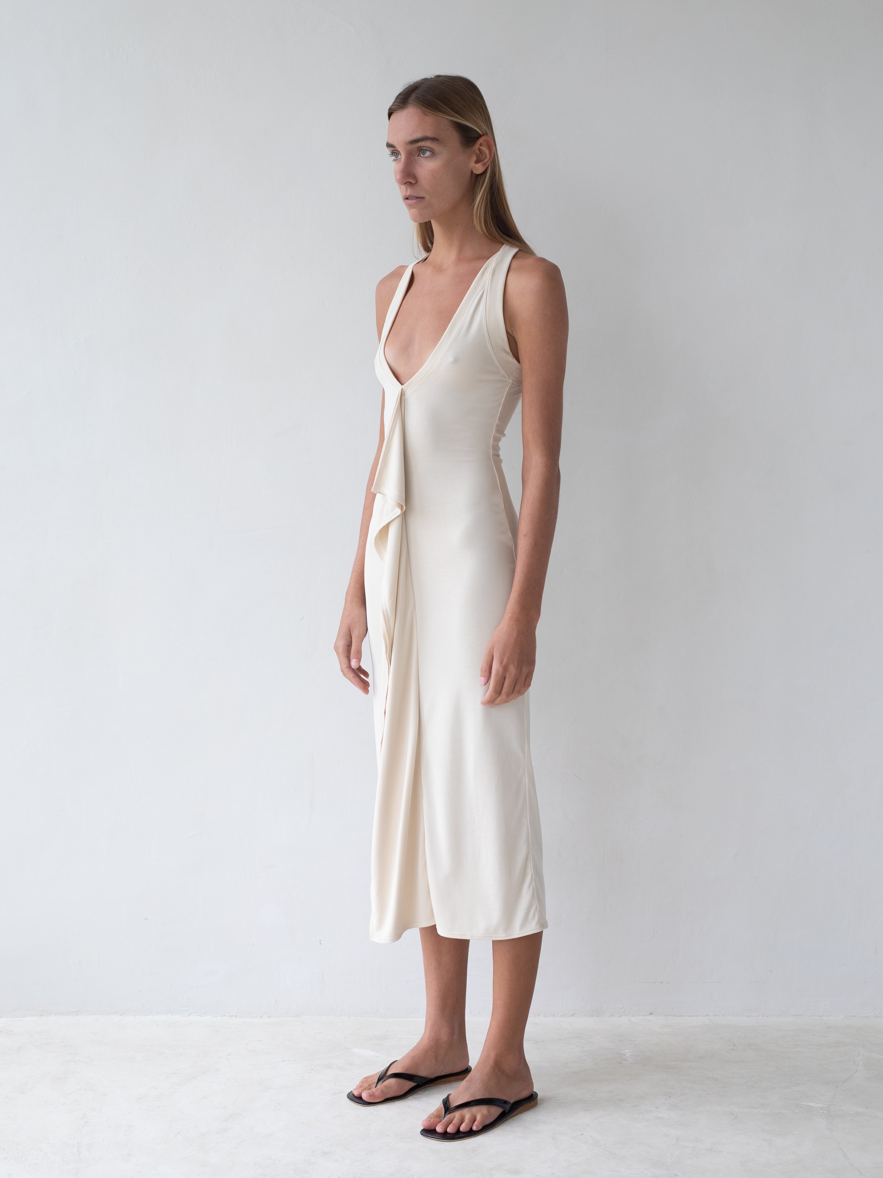 Cascade Dress - Cream