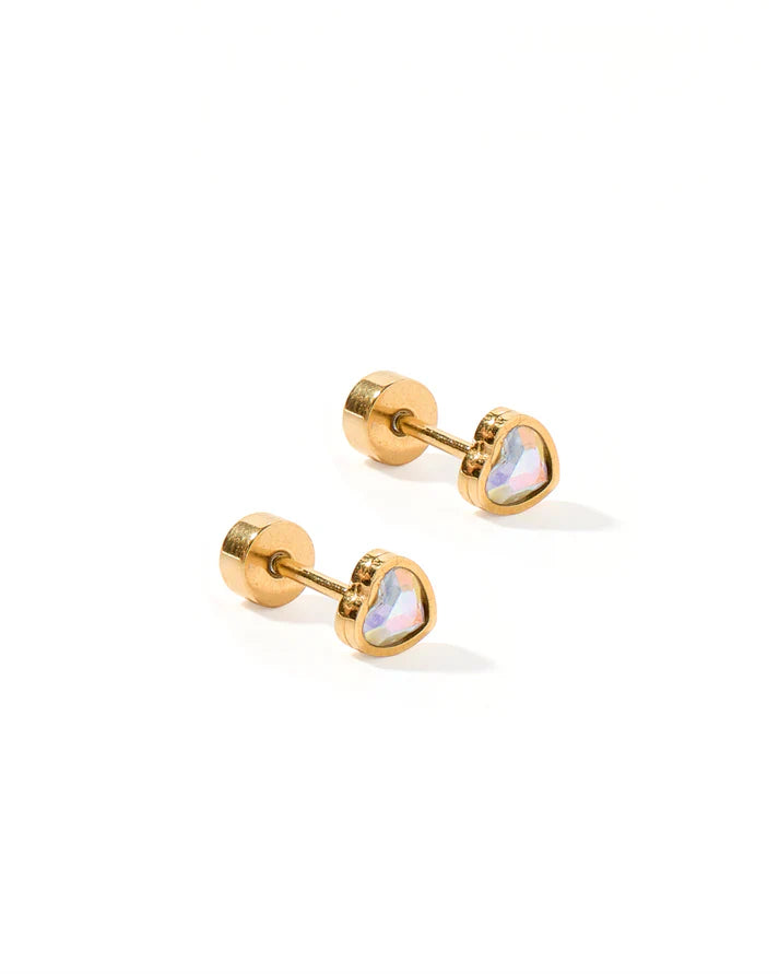 Polly Heart Screwback Stud