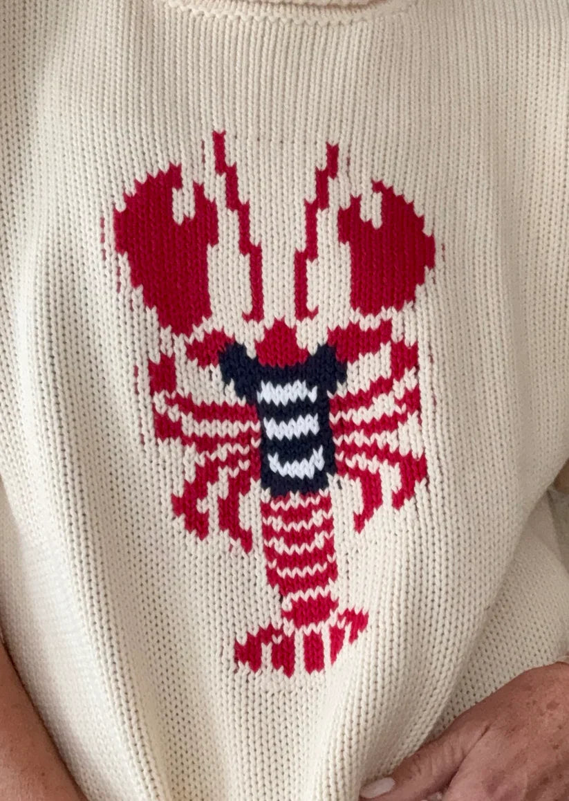 Chloe Rollneck Lobster Sweater