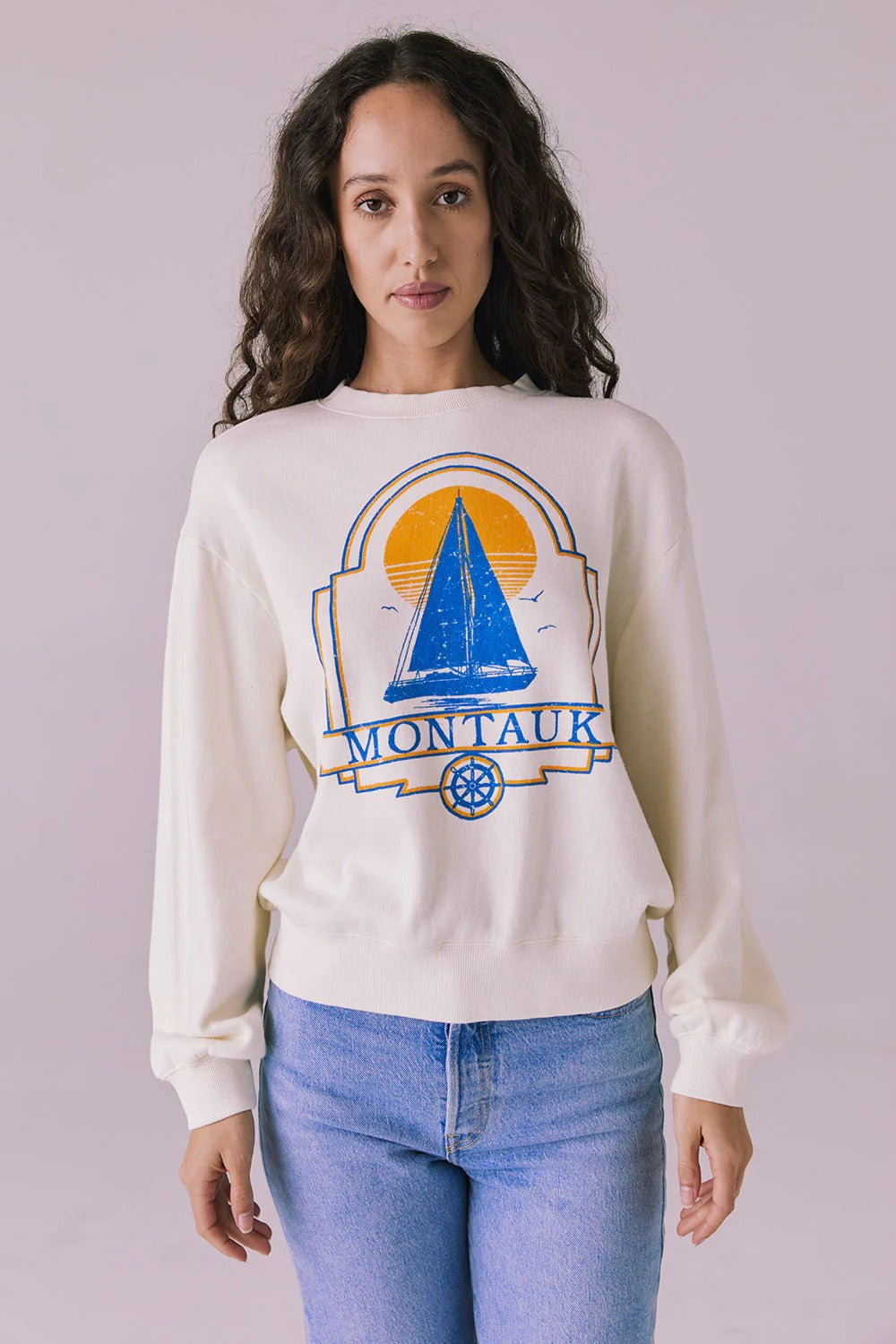 Montauk Sweatshirt in Starry White