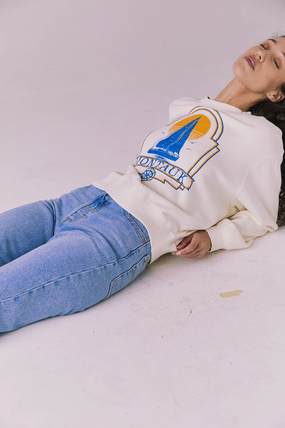 Montauk Sweatshirt in Starry White
