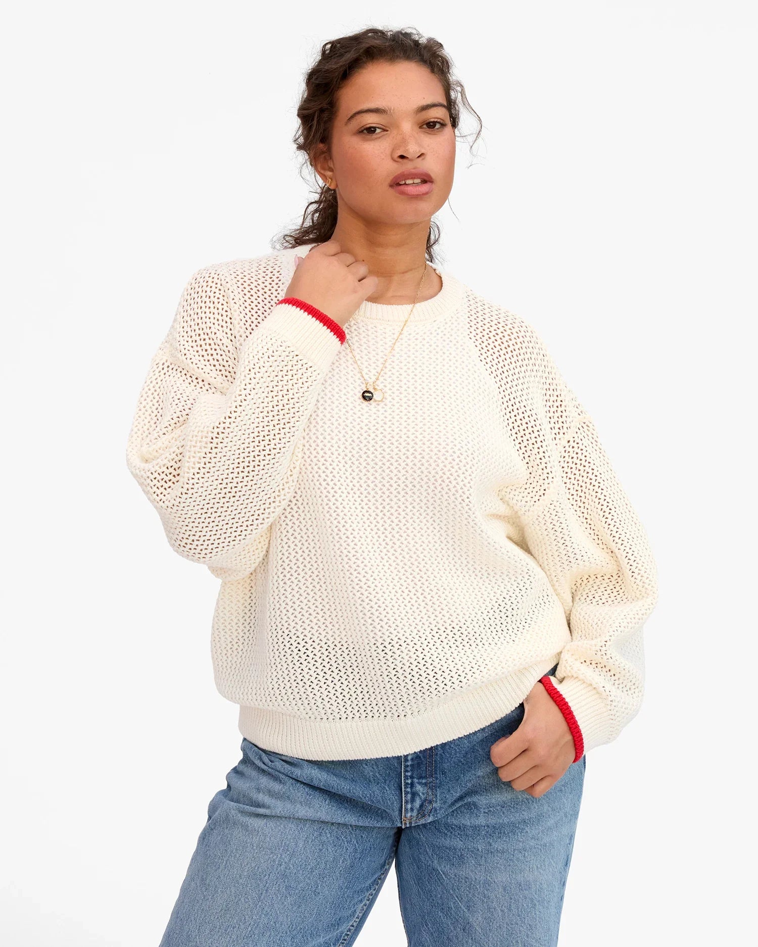 Corinne Pullover in Milk