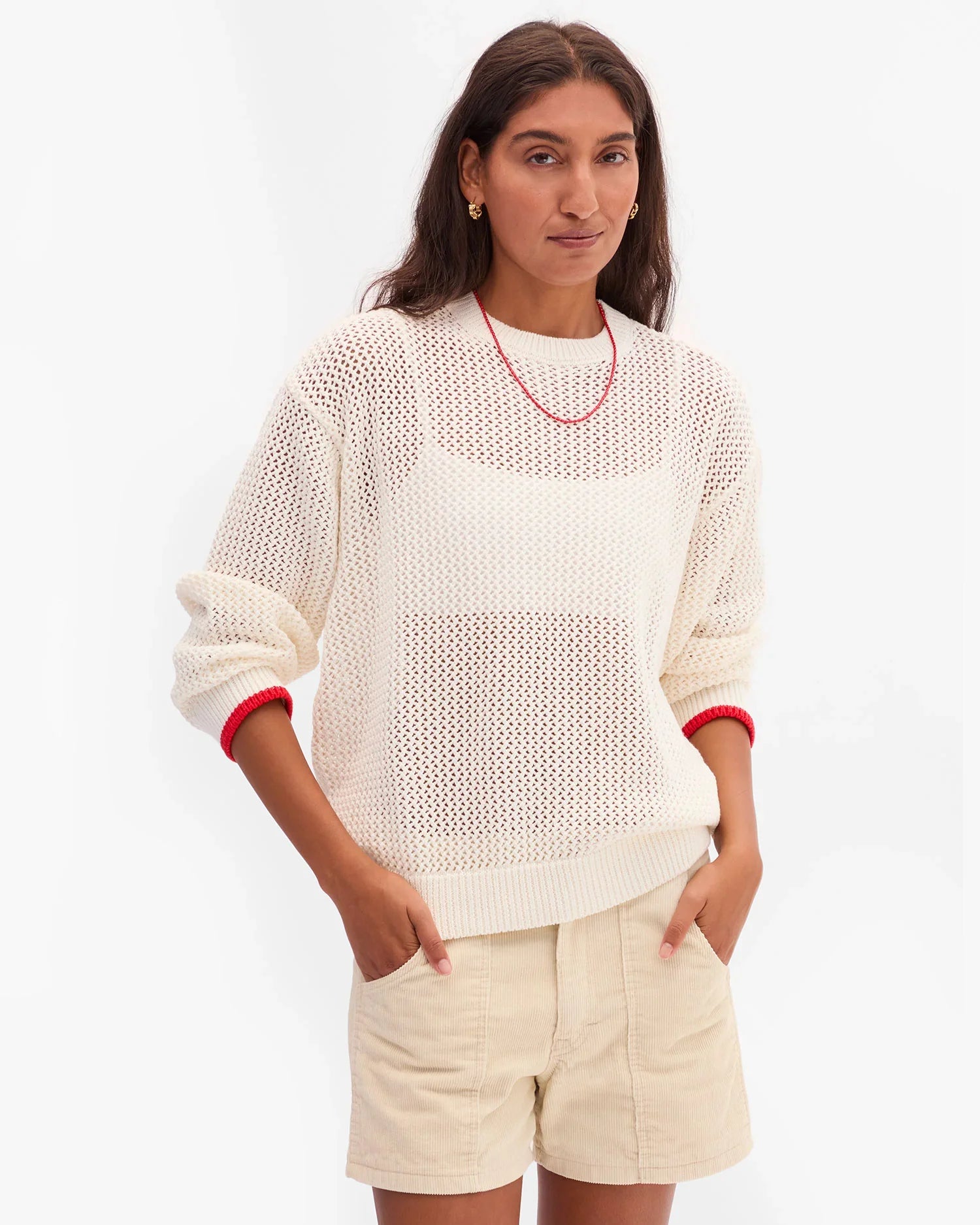 Corinne Pullover in Milk