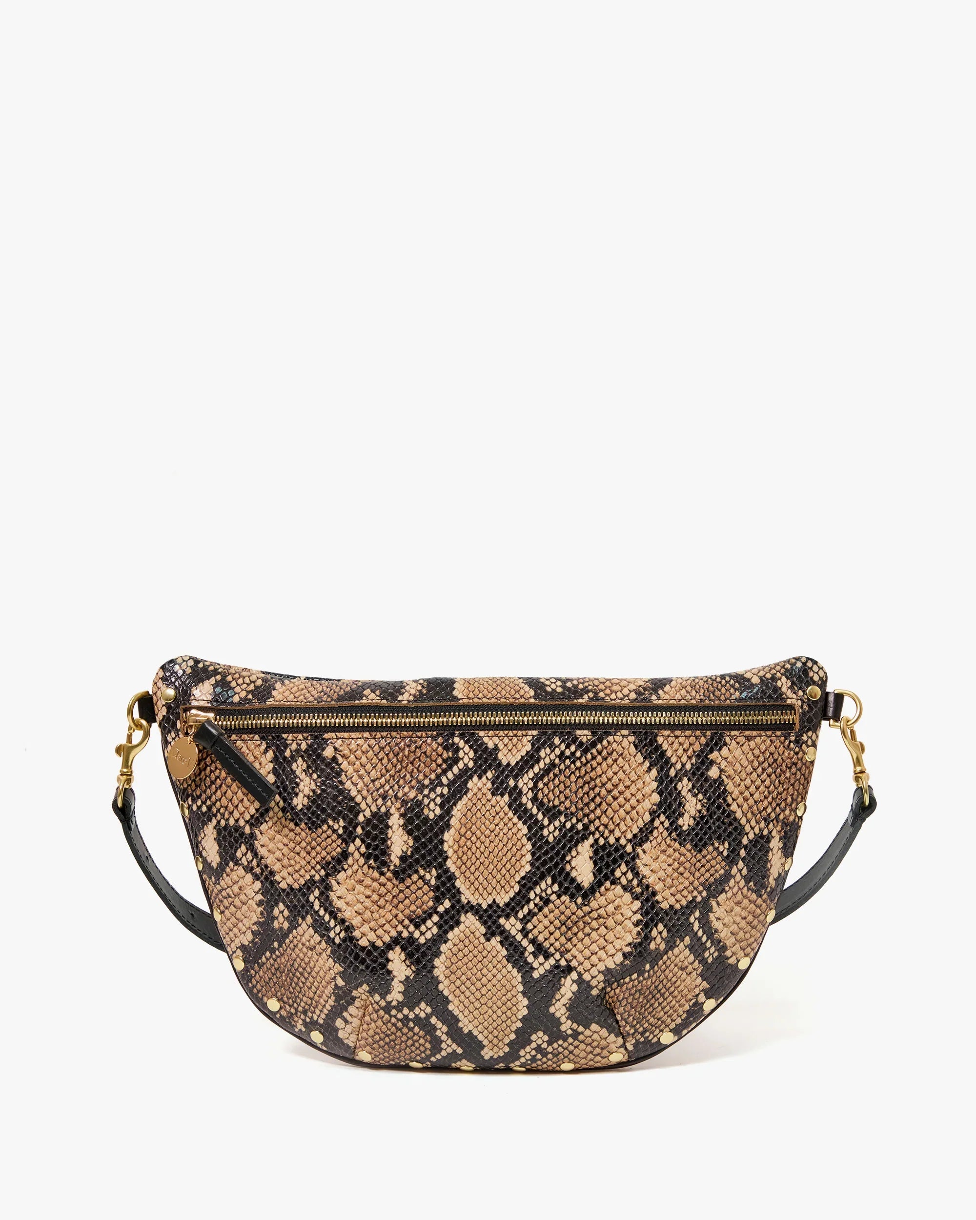 Grande Fanny in Tan Desert Snake w/ Piping & Studs