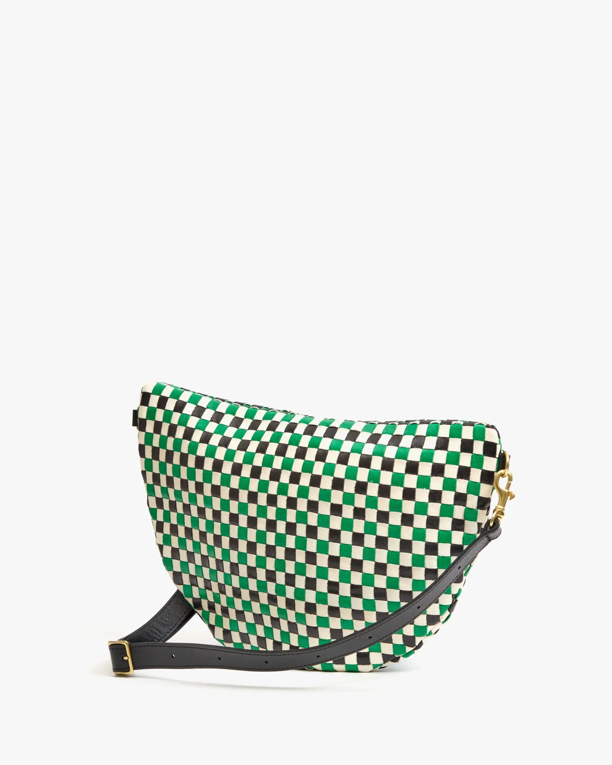 Grande Fanny in Green Apple Multi Woven Checker