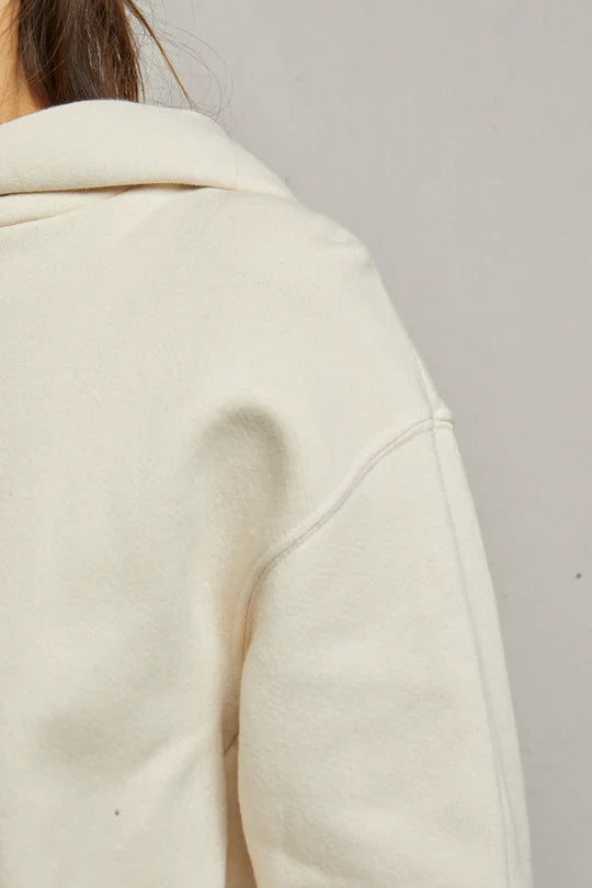 Heart Hoodie in Sugar