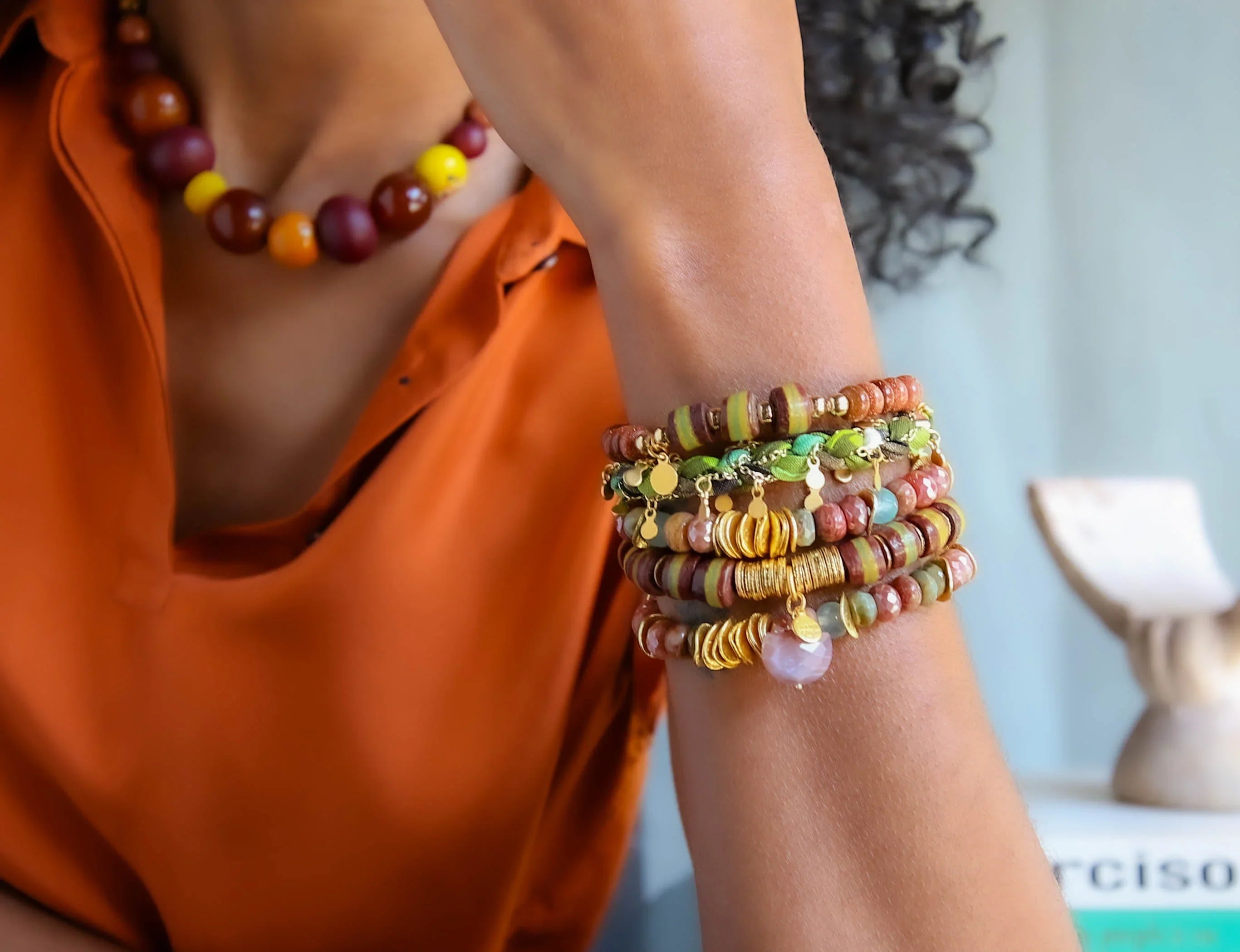 Shiloh Bracelet in Teal Green